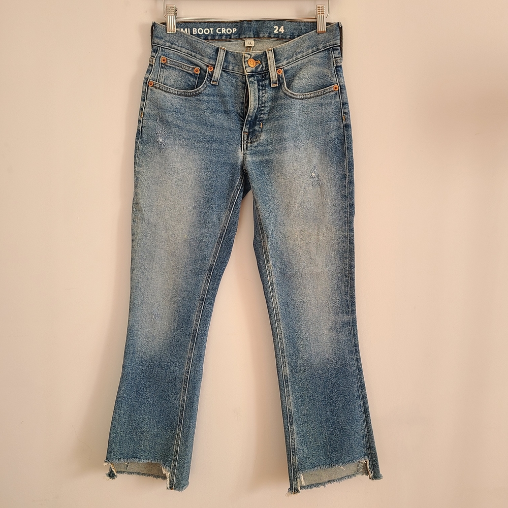 J. Crew Women's Demi Boot Crop Jeans Size 24